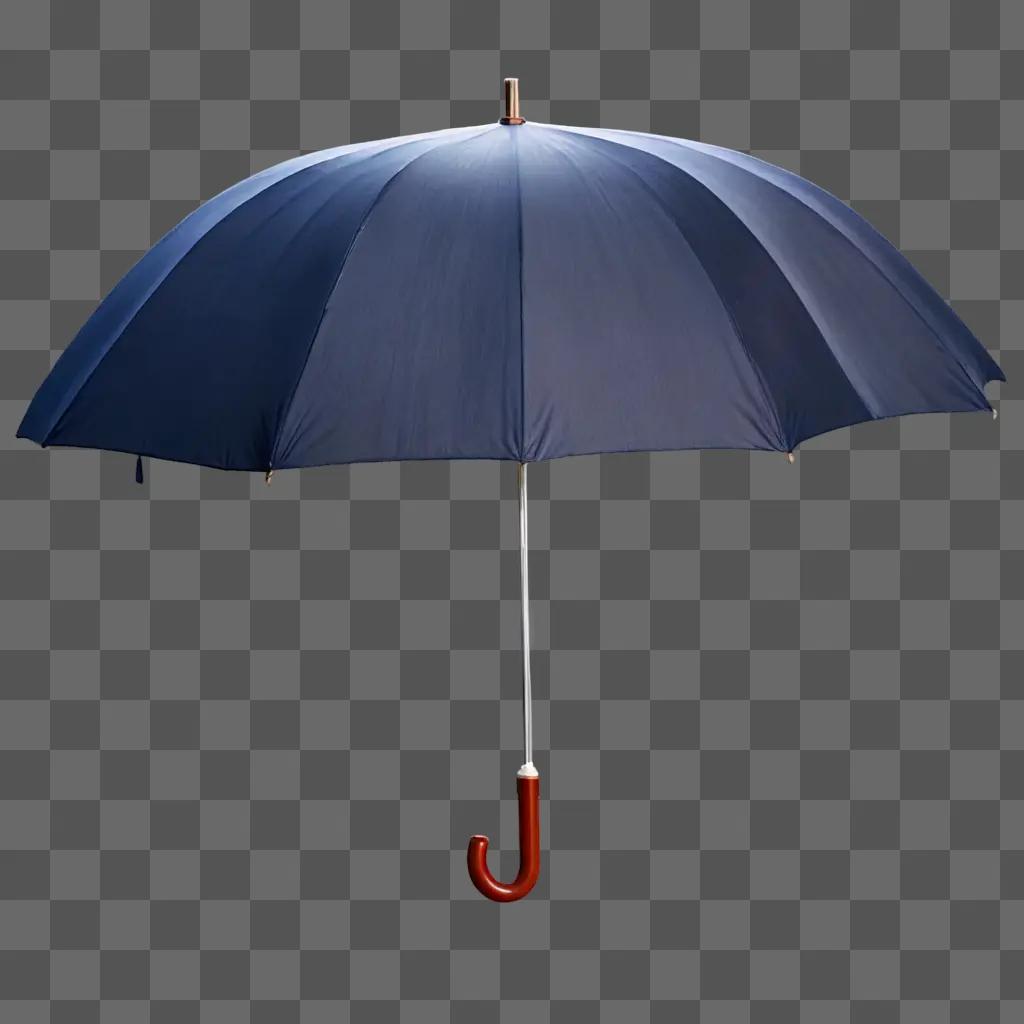 umbrella emoji Umbrella with glowing handle against a dark background