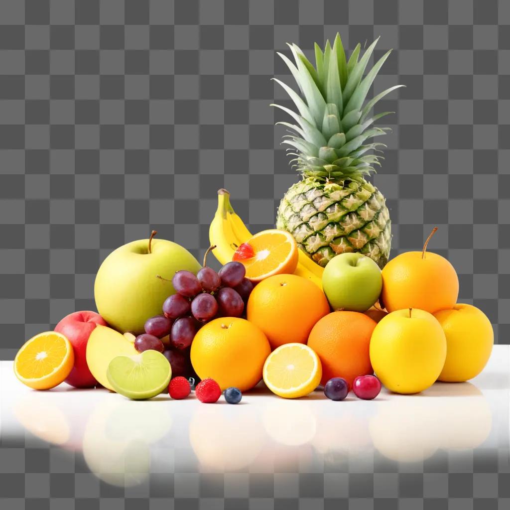 variety of fresh fruits displayed on a table