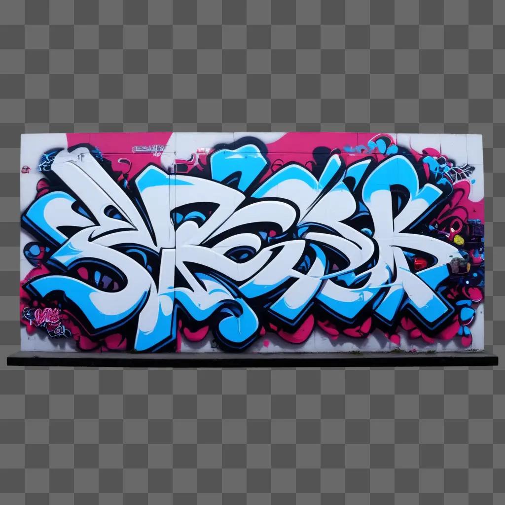 wall of graffiti art with the word BREAK