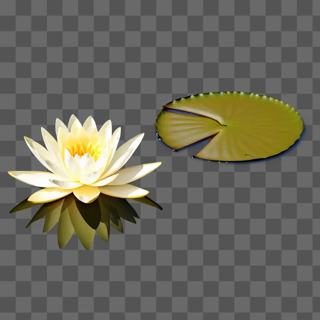 water lily blooms on a pond