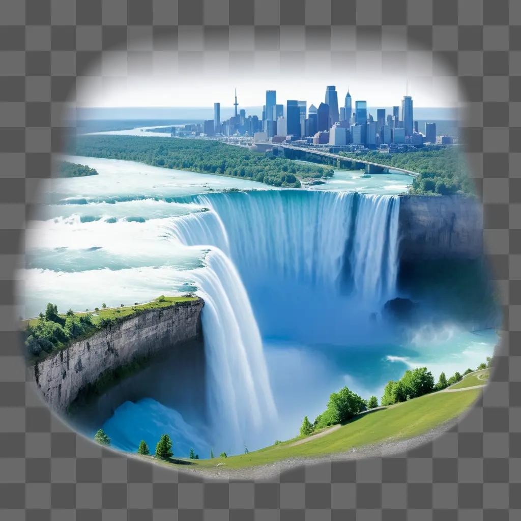 waterfall in North America