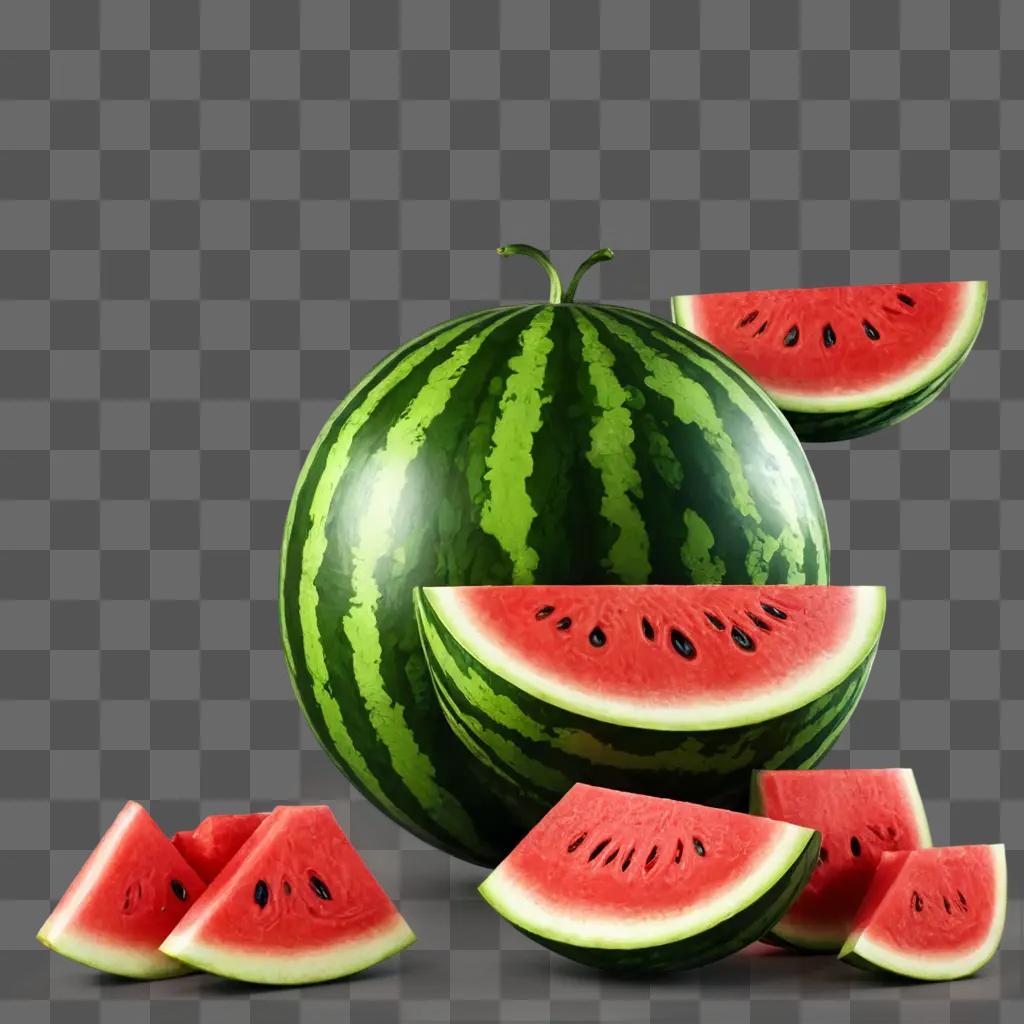 watermelon clipart A slice of watermelon with its seeds visible