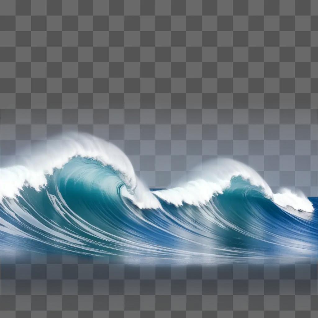 wave pattern is formed by the interaction of water and air