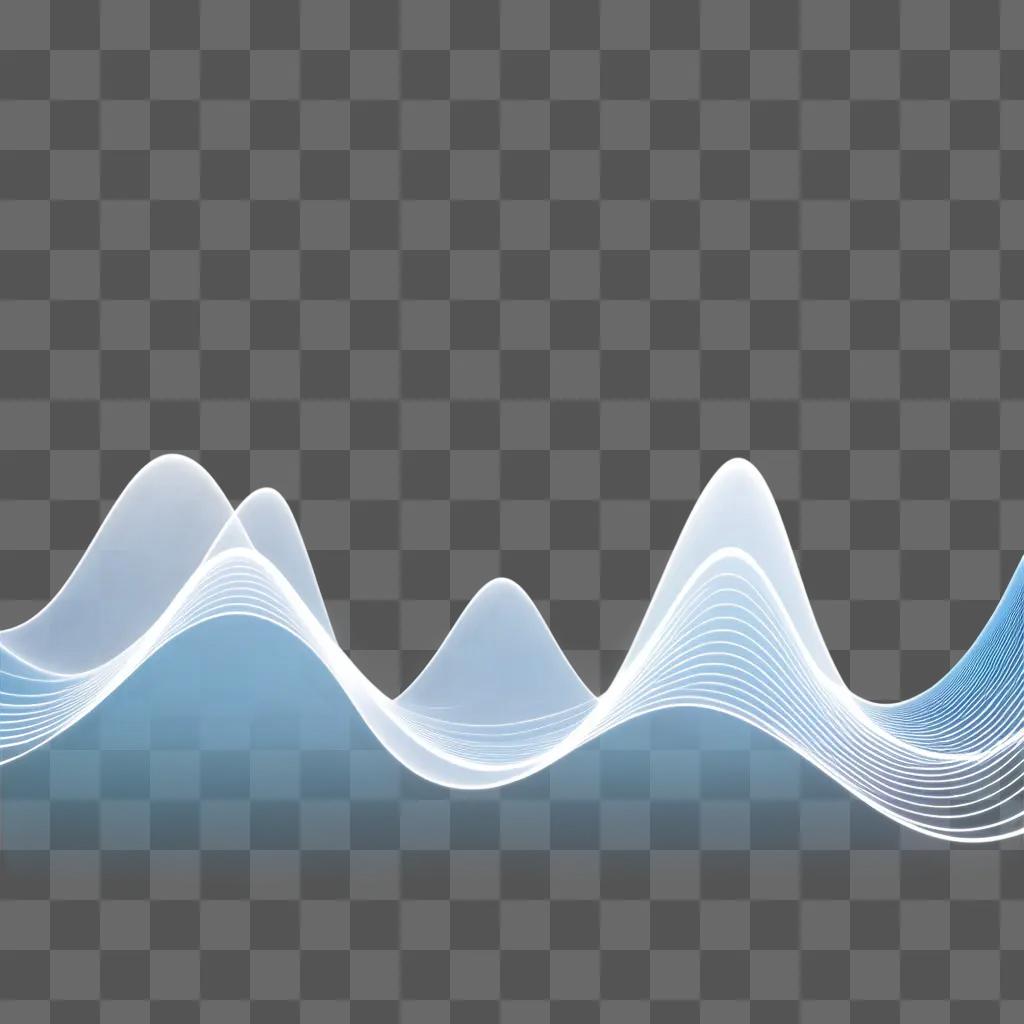 wave pattern on a blue background