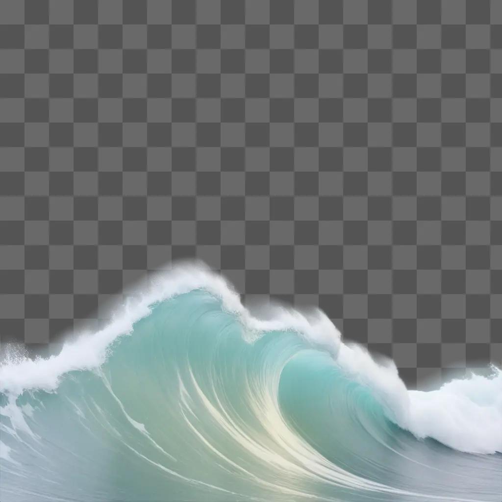 wave pattern on a blue background with white foam