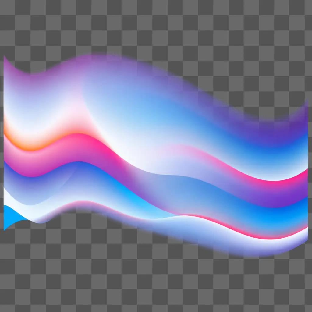 wave pattern with a gradient of colors