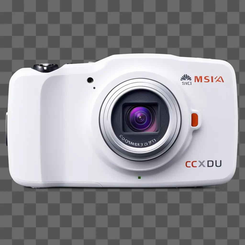 white CC XDU camera with a purple lens