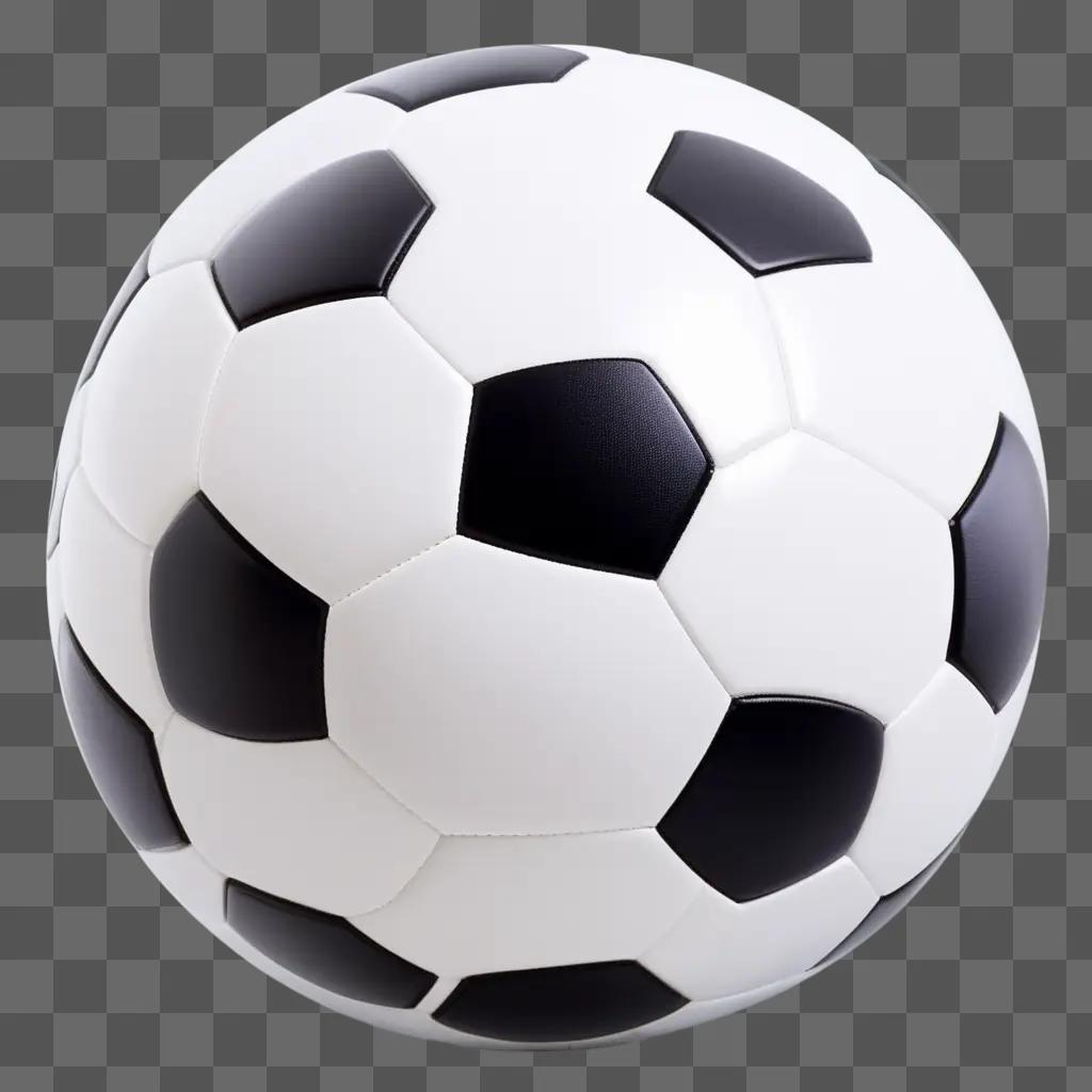 white and black soccer ball in a 3D perspective