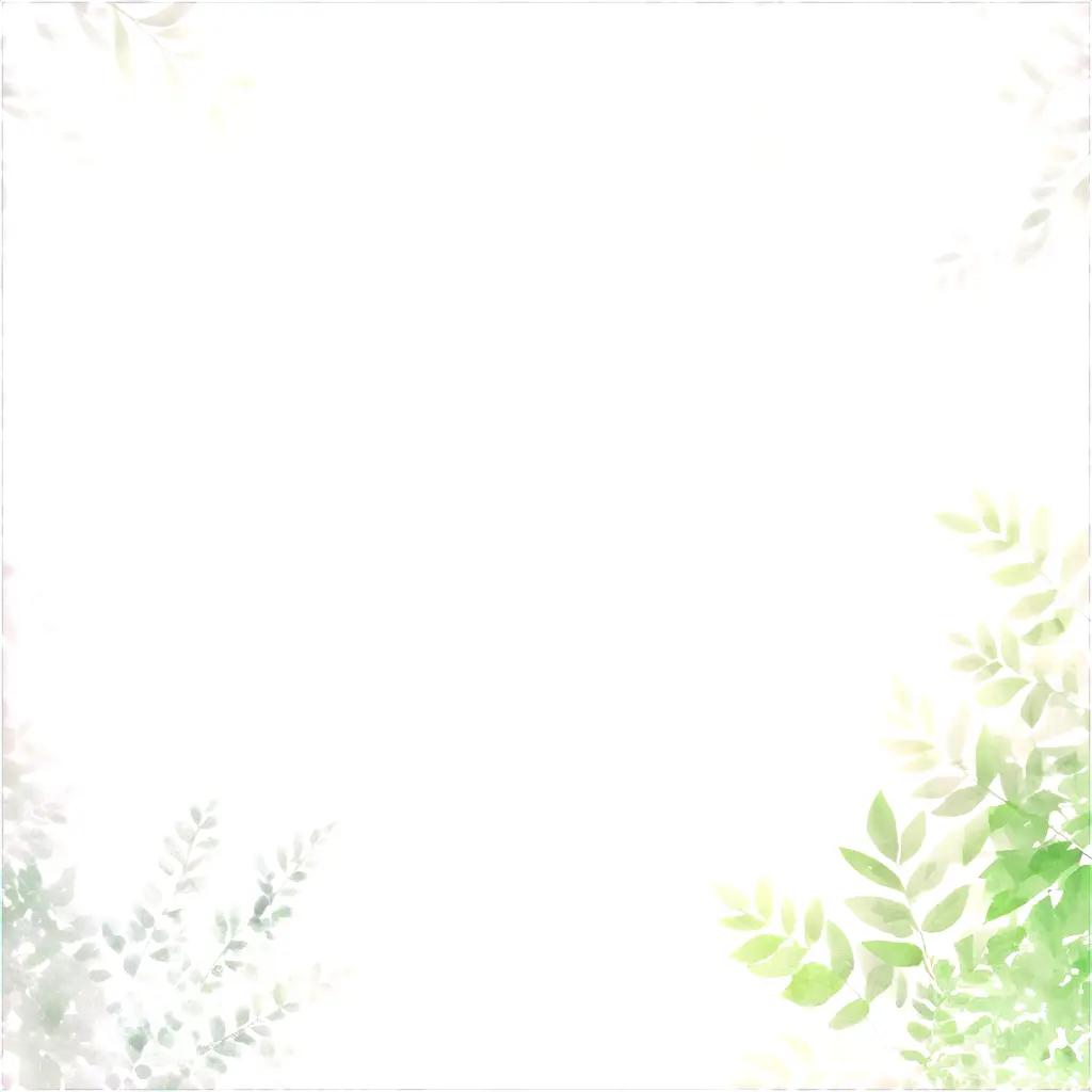 white background with leaves and a transparent texture