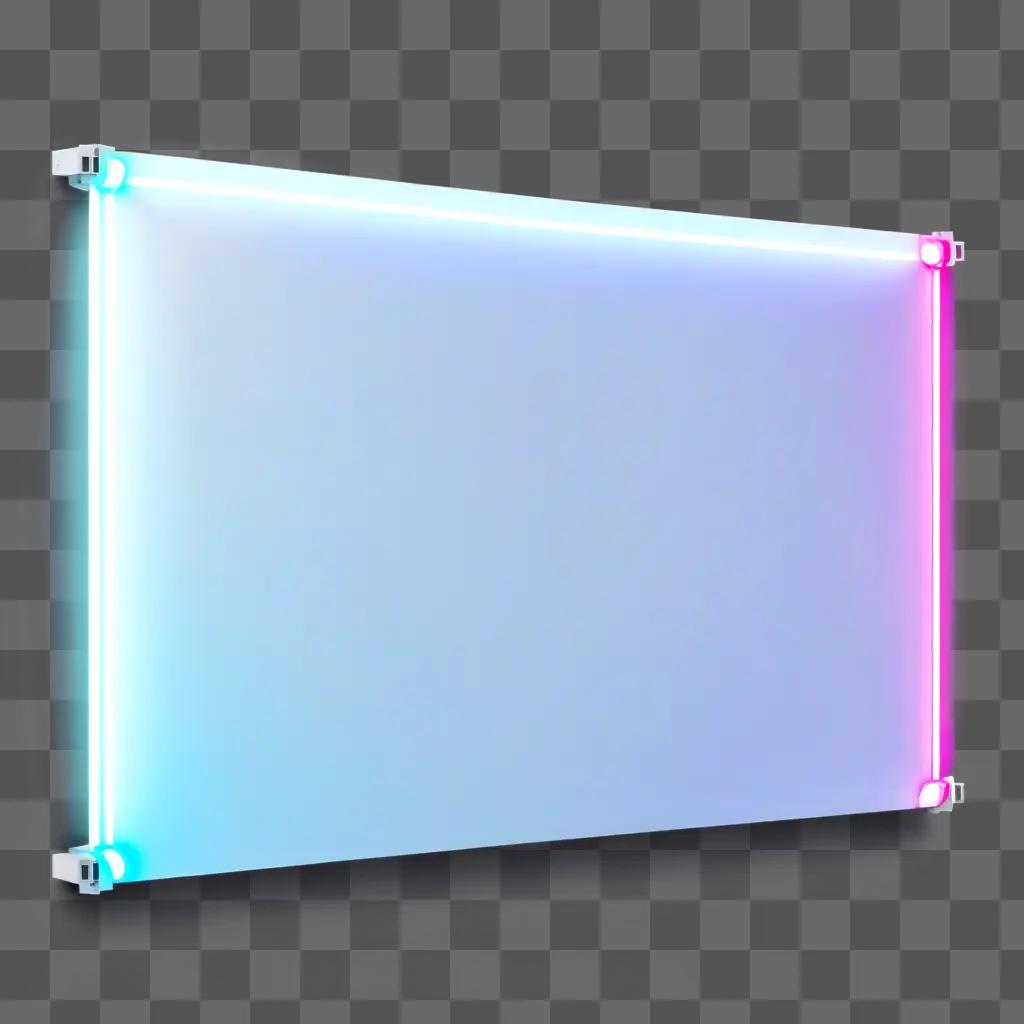 white banner with a transparent border