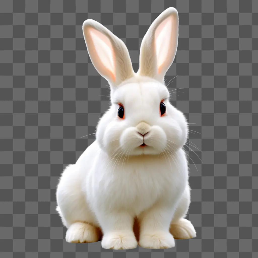 white bunny with a transparent background