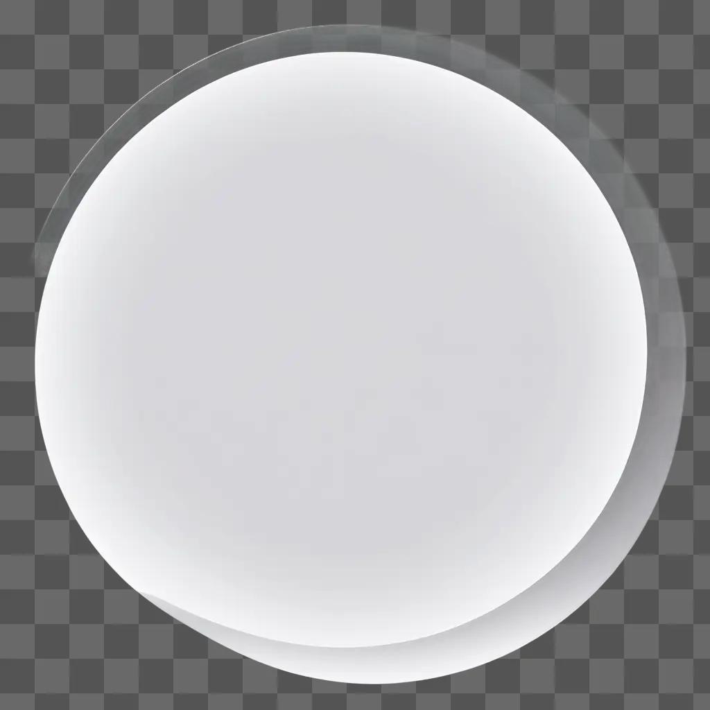 white circle against a white background