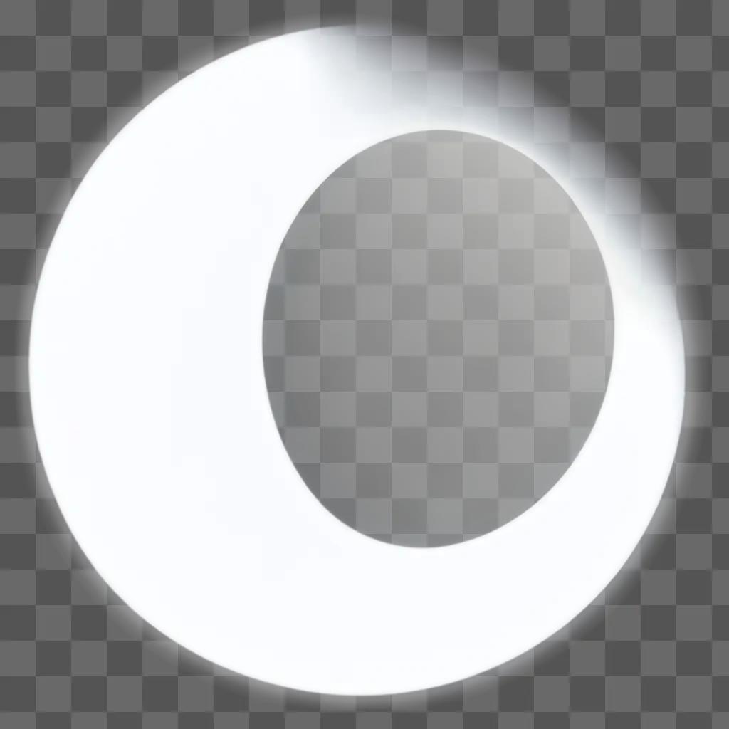 white circle with a white circle in the middle