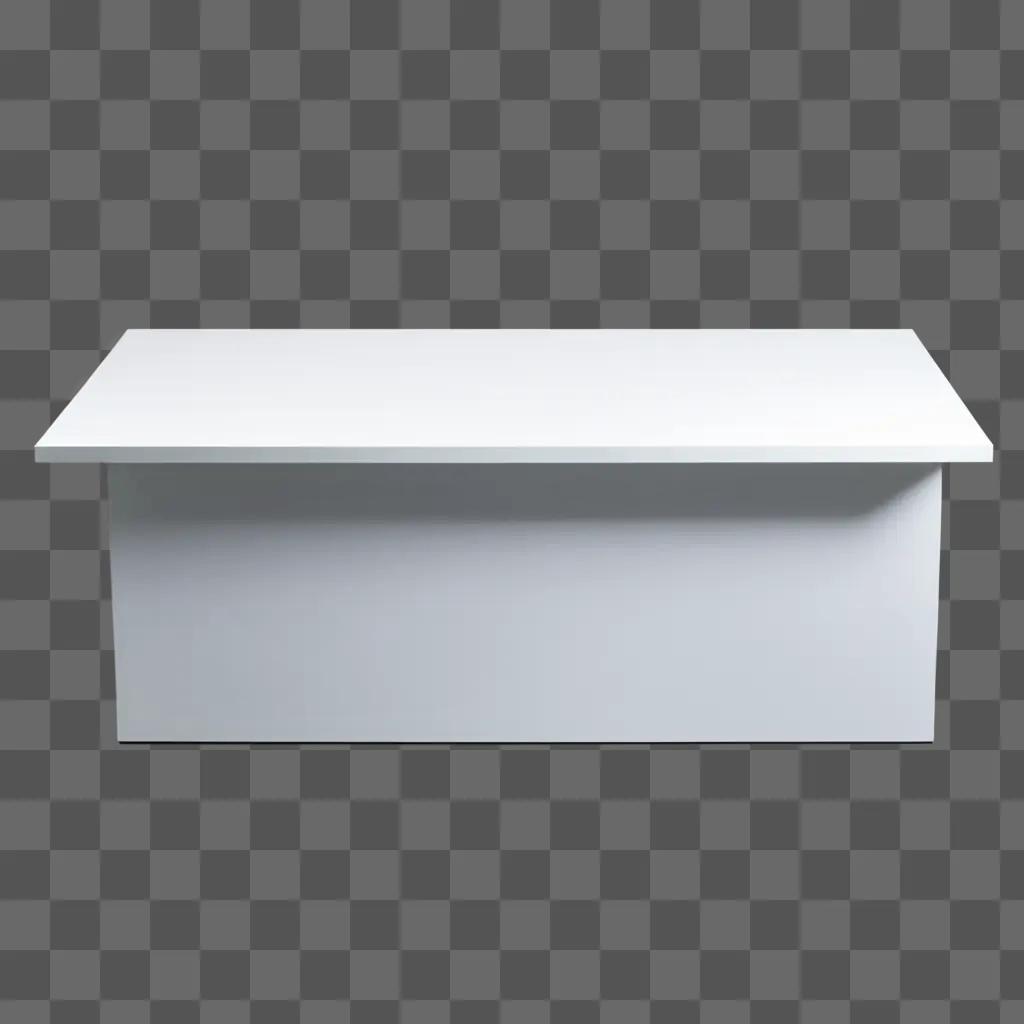 white counter against a white wall