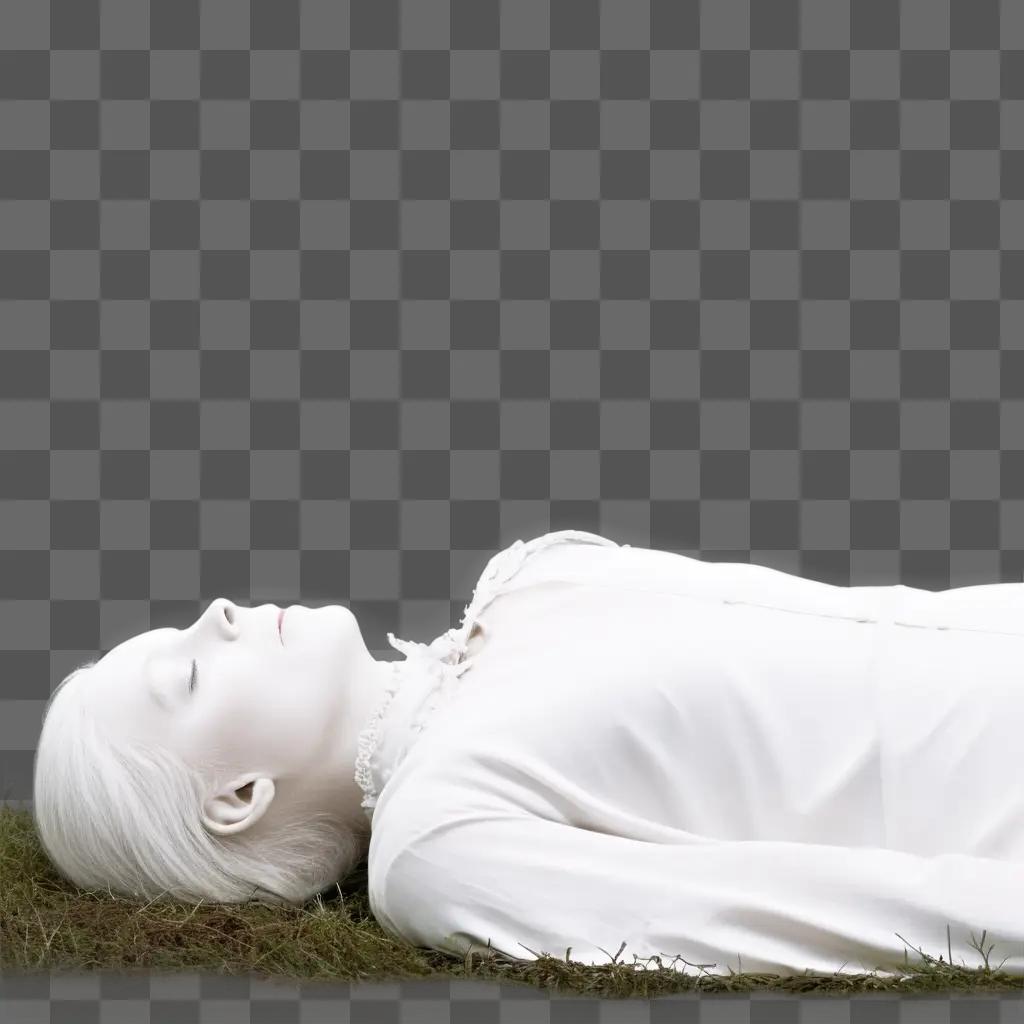 white dead body laying on grass