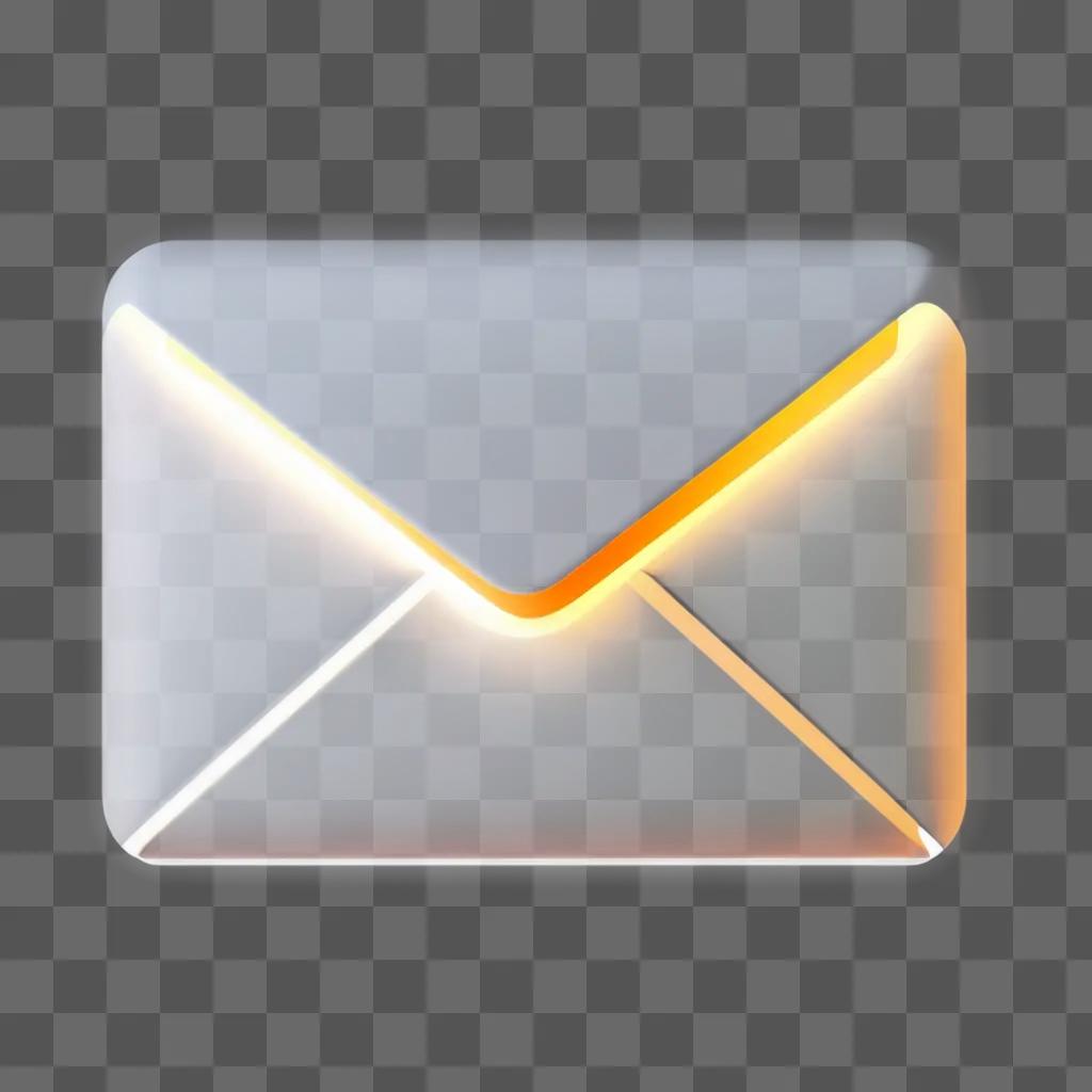 white envelope with a bright orange envelope icon