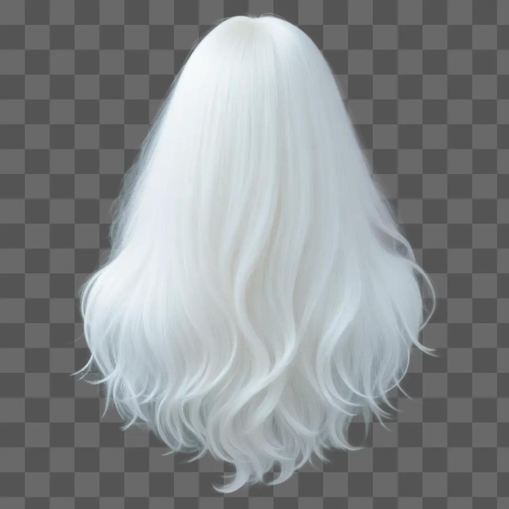 white haircut in a transparent image