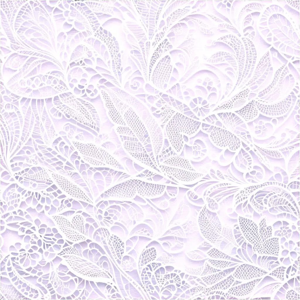 white lace texture pattern with floral designs