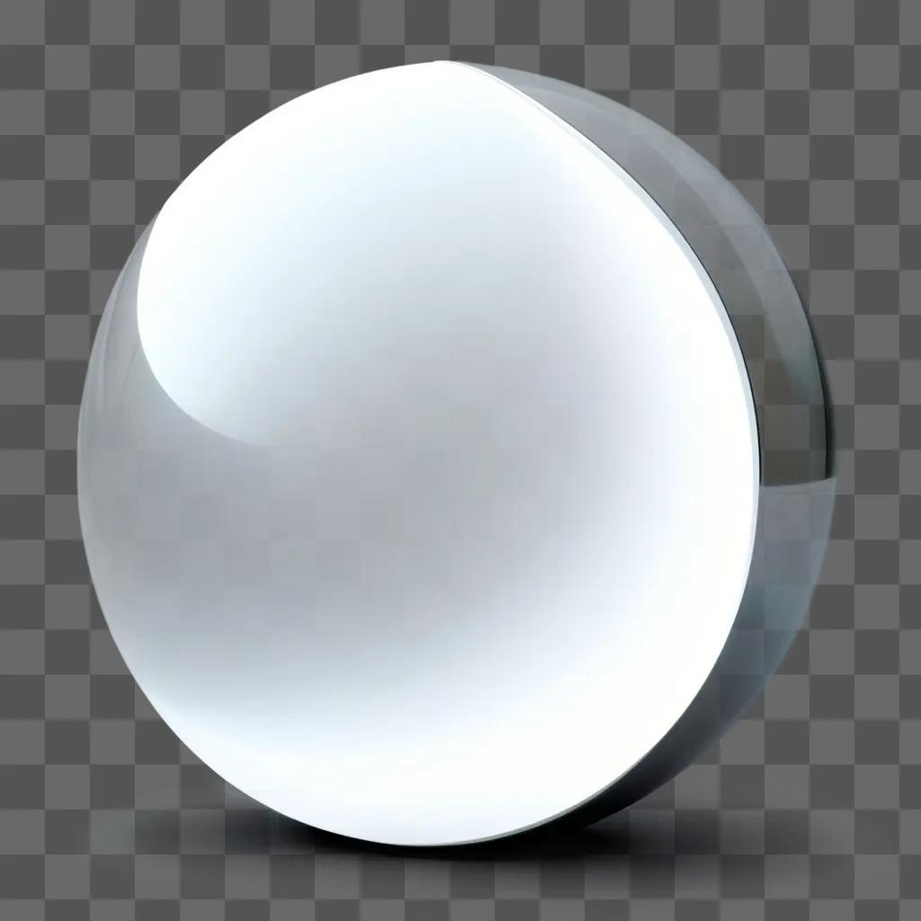 white oval with a transparent texture