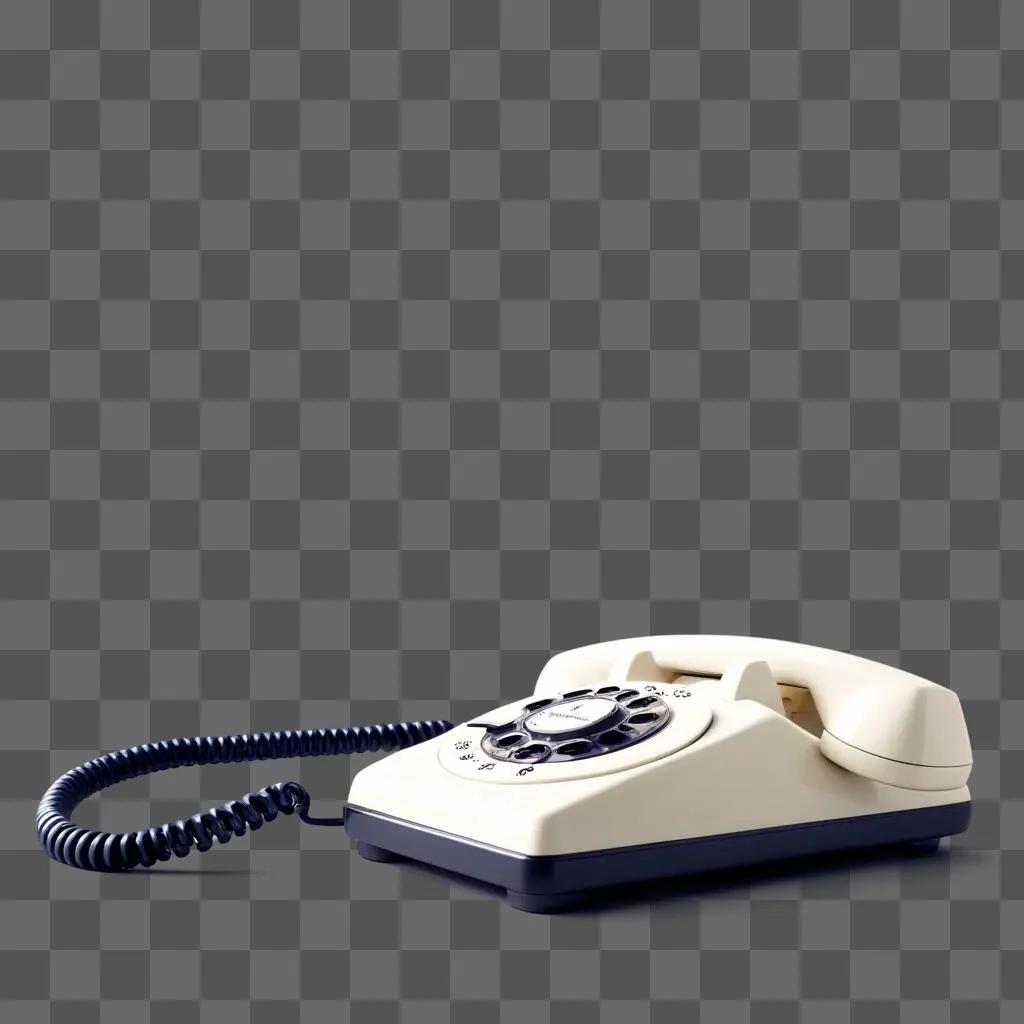 white phone sits on a grey background