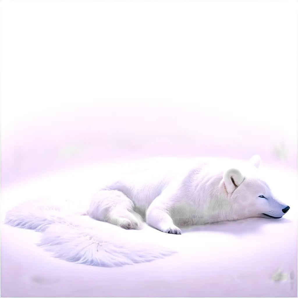 white polar bear in a dream