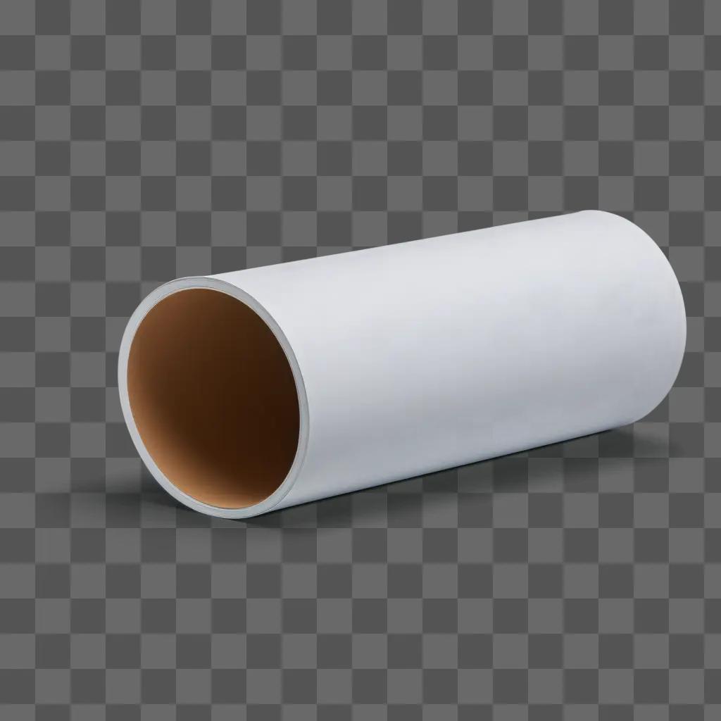 white postit tube on a grey background