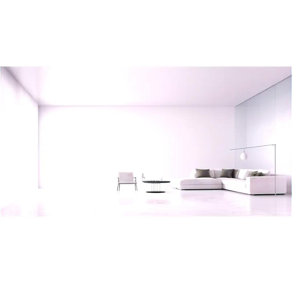 white room with transparent textures on the wall