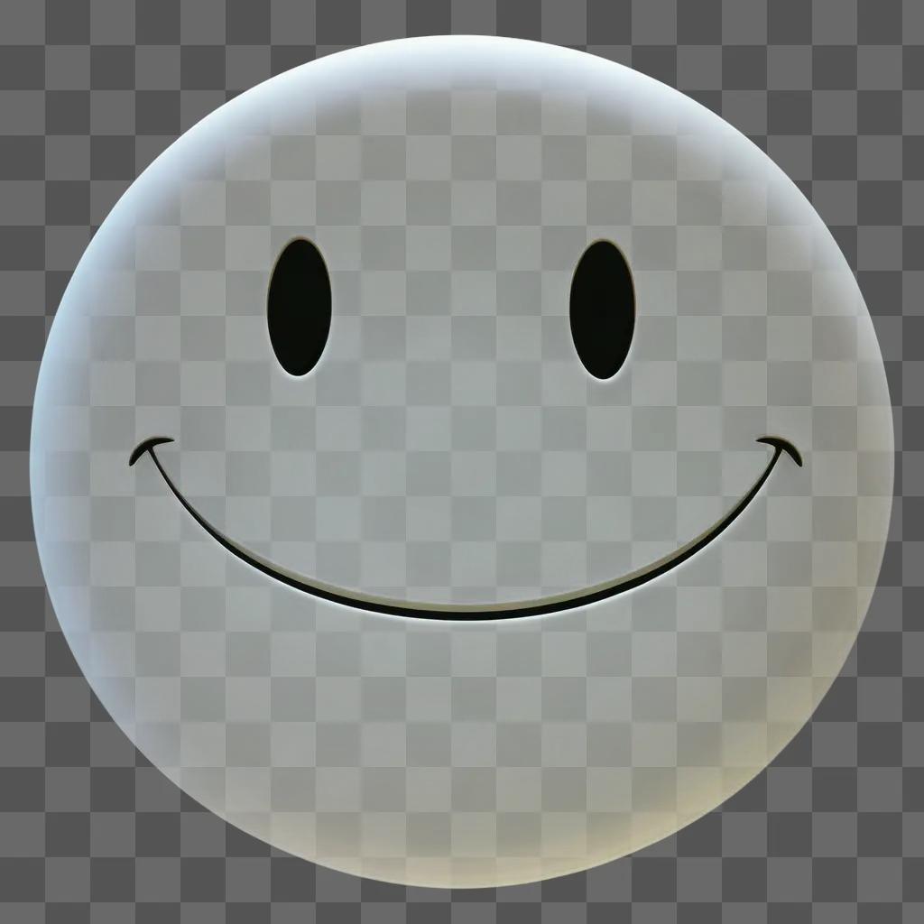 white smiley face in a 3D graphic