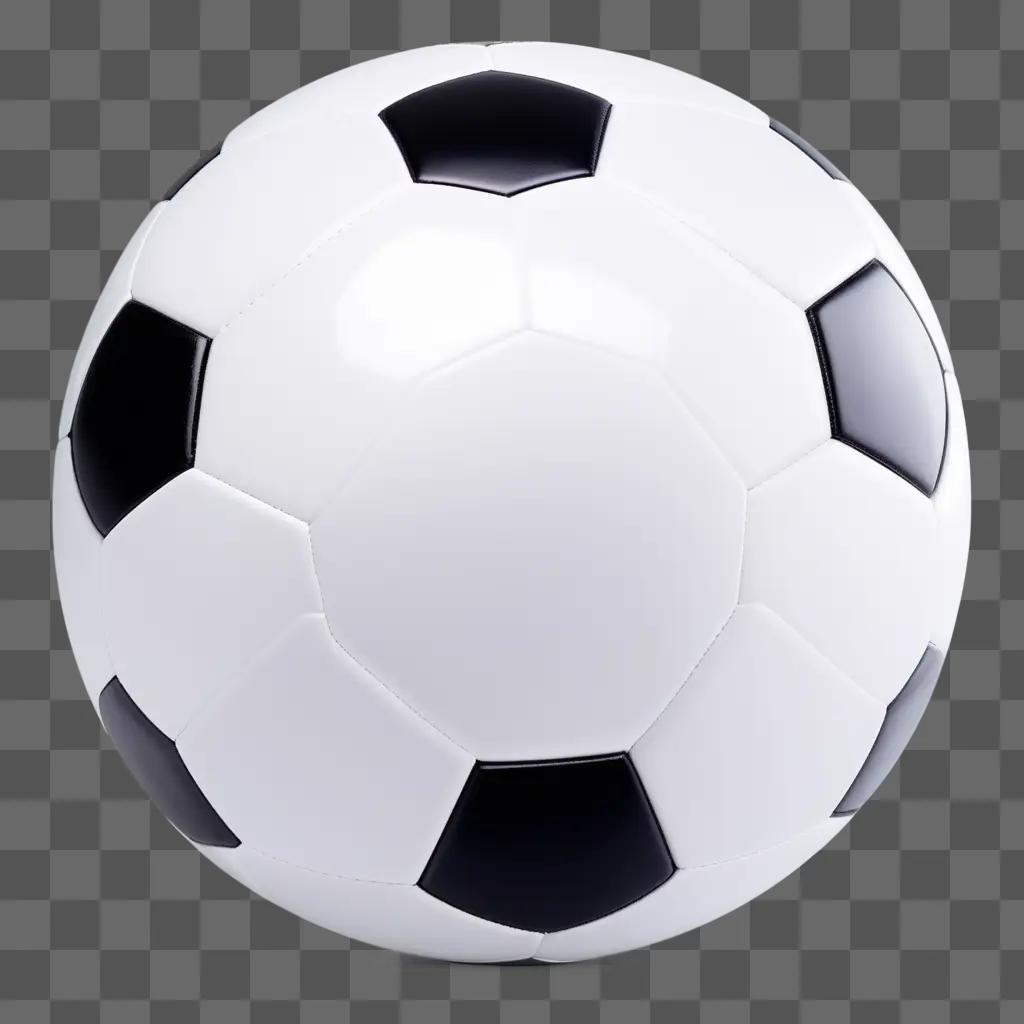 white soccer ball with black stripes