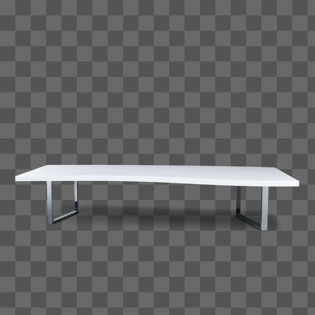 white table top on a dark background