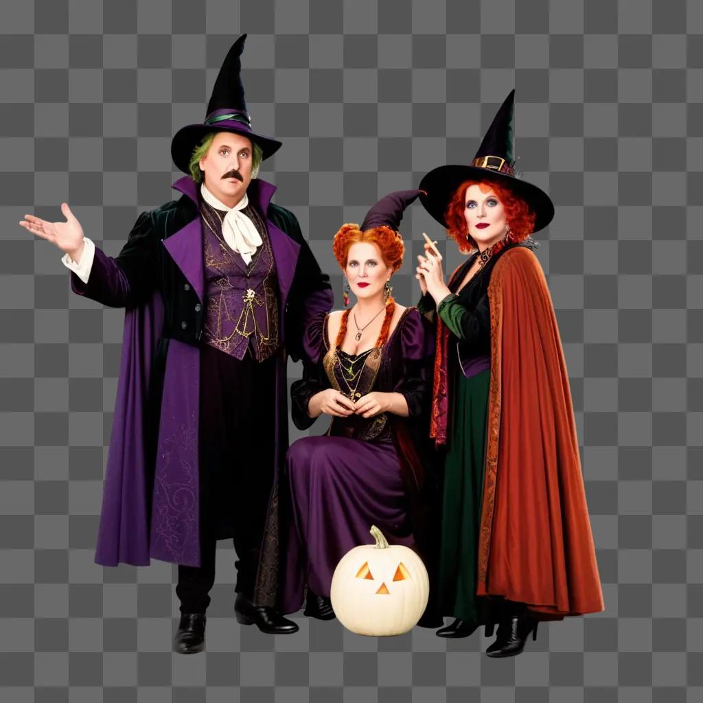 witch, a witch, and a witch pose for a picture