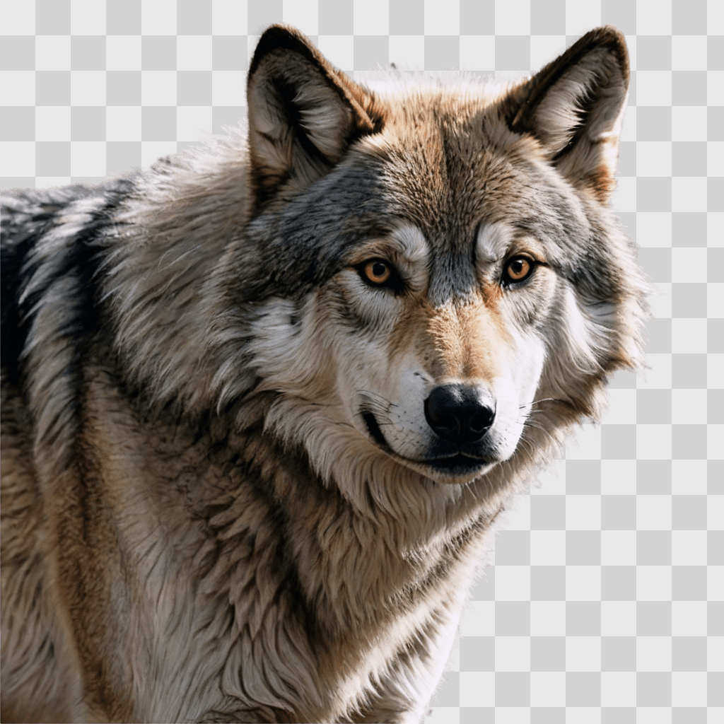 wolf drawing realistic A wolf stares at the camera in a painting