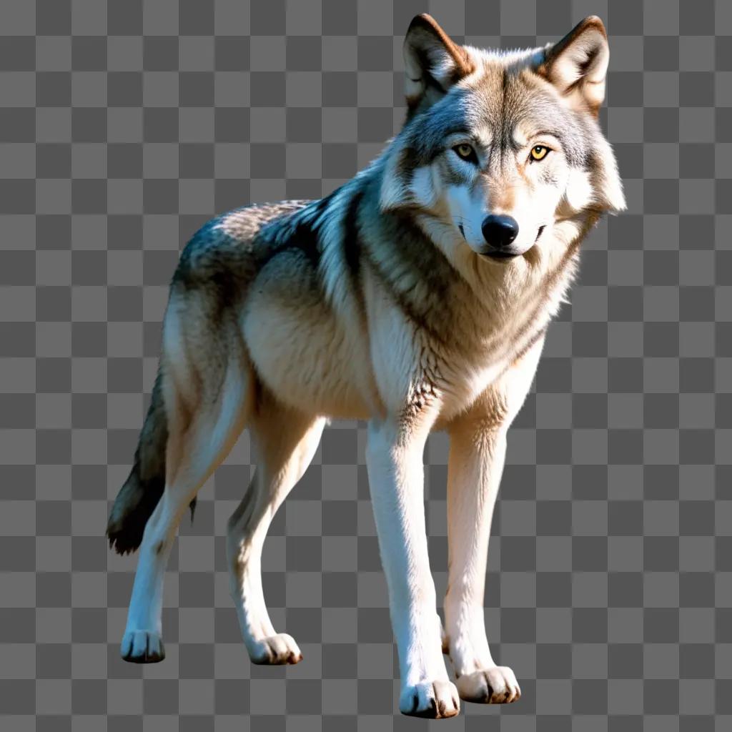 wolf with a transparent background