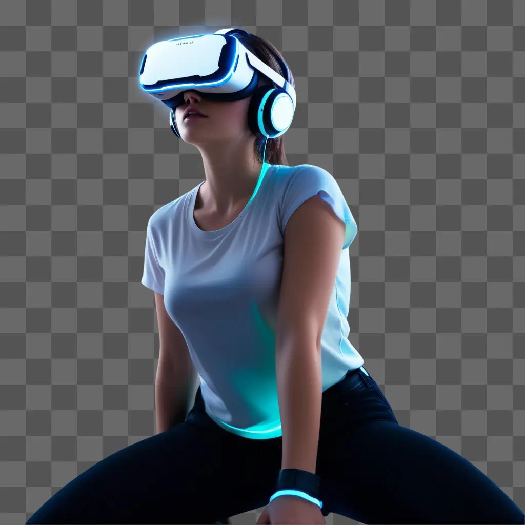 woman in virtual reality gaming