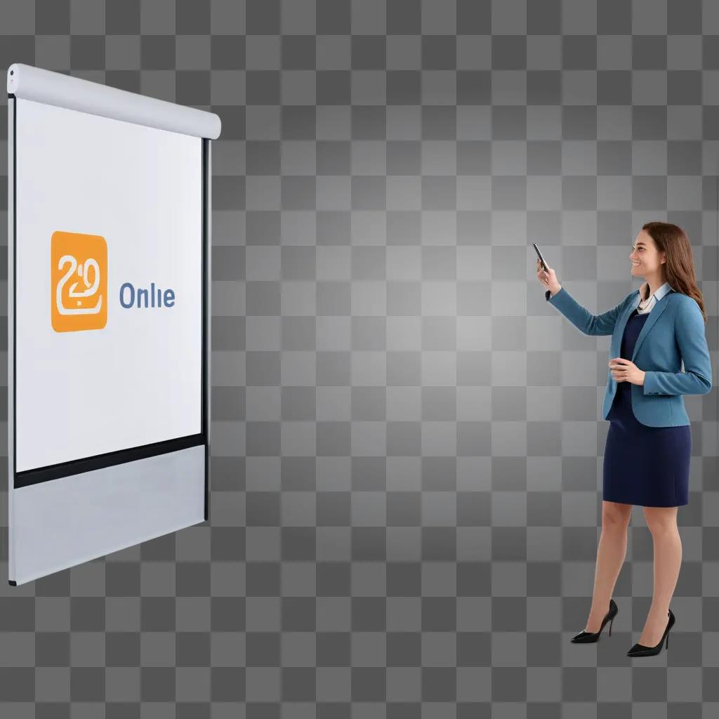 woman teaches online with Onlie