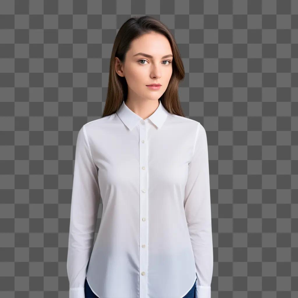 woman wearing a white shirt and jeans