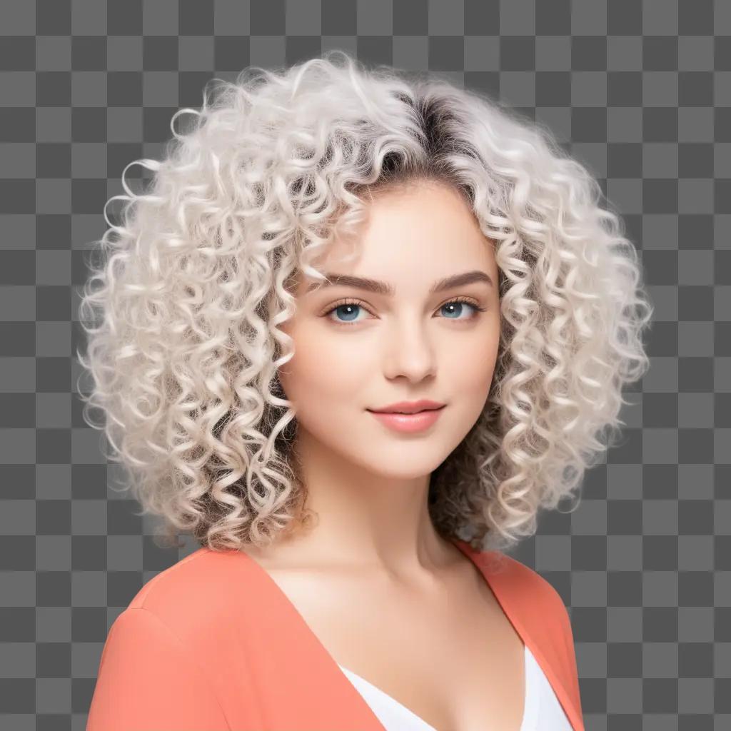 woman with curly hair posing for a picture