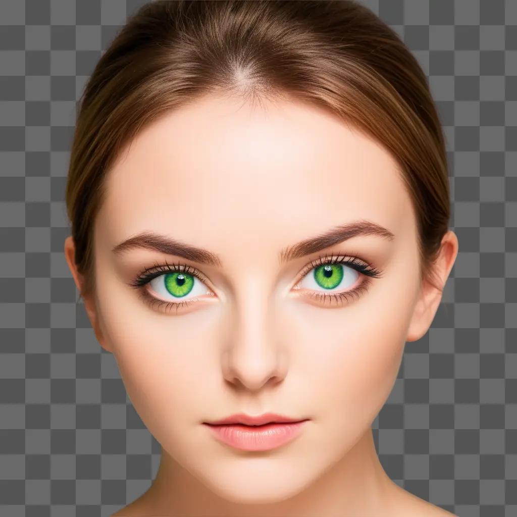 woman with green eyes