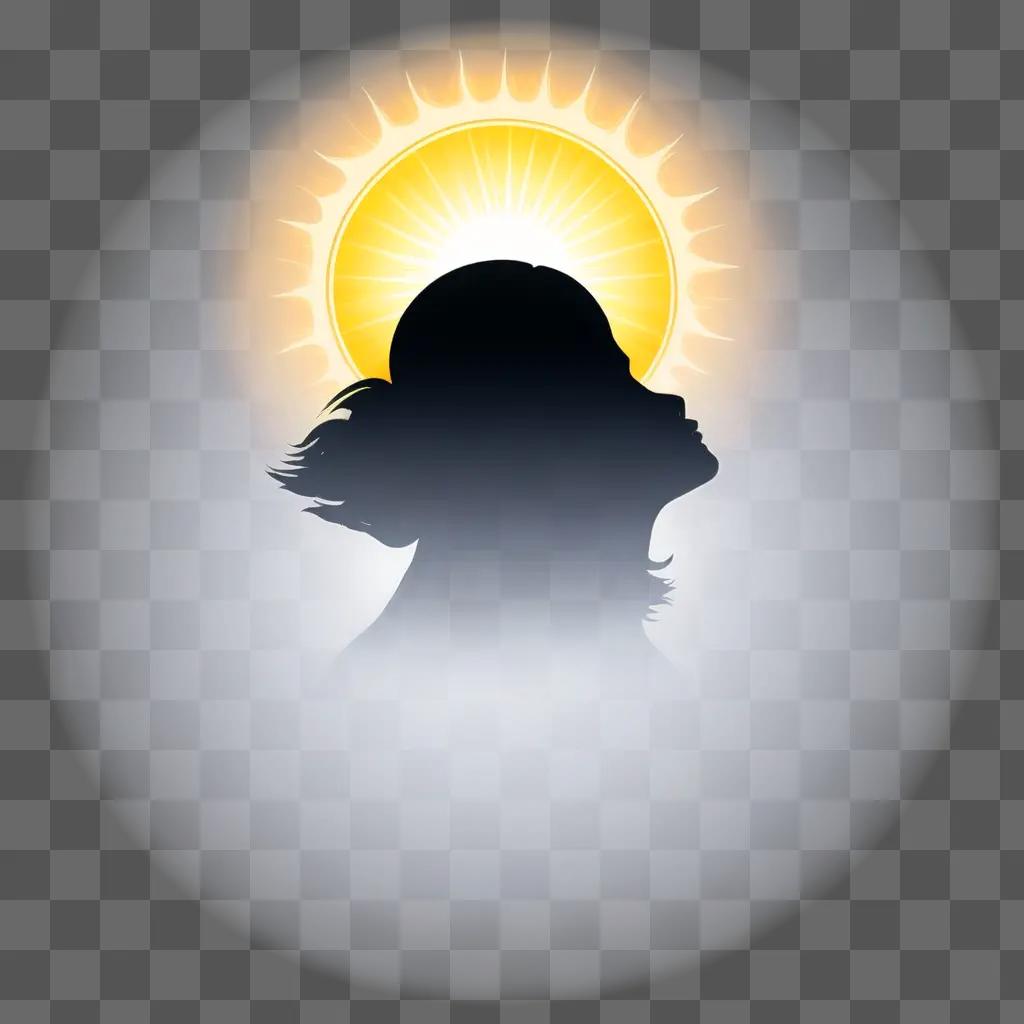 womans silhouette with a star sign above her head