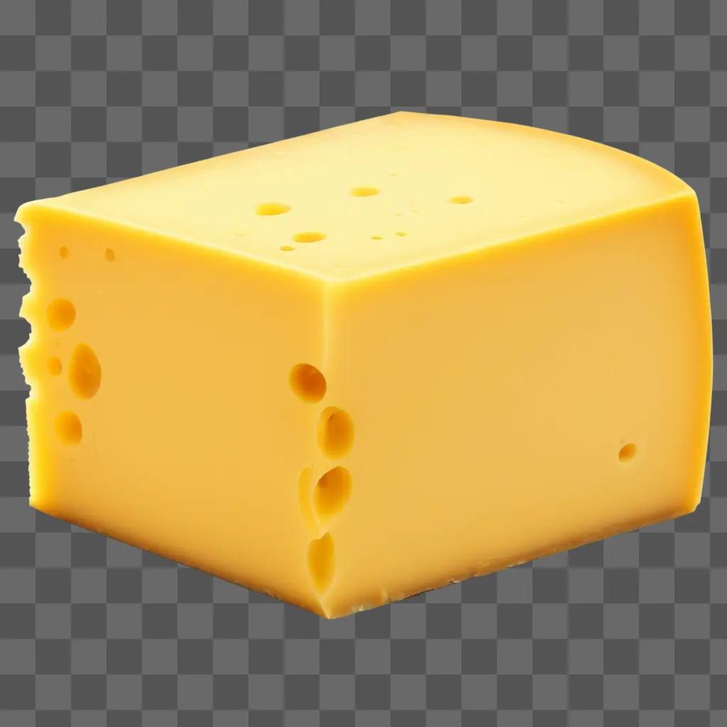 yellow cheese slice with holes in it