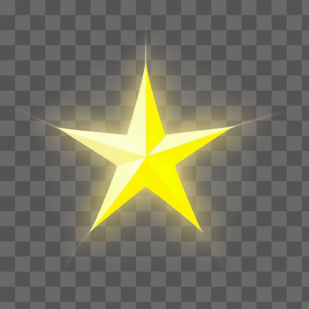 yellow star on a yellow background