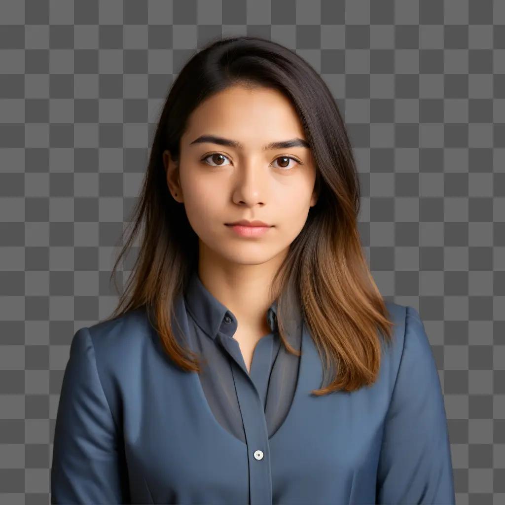 young woman posing for a headshot