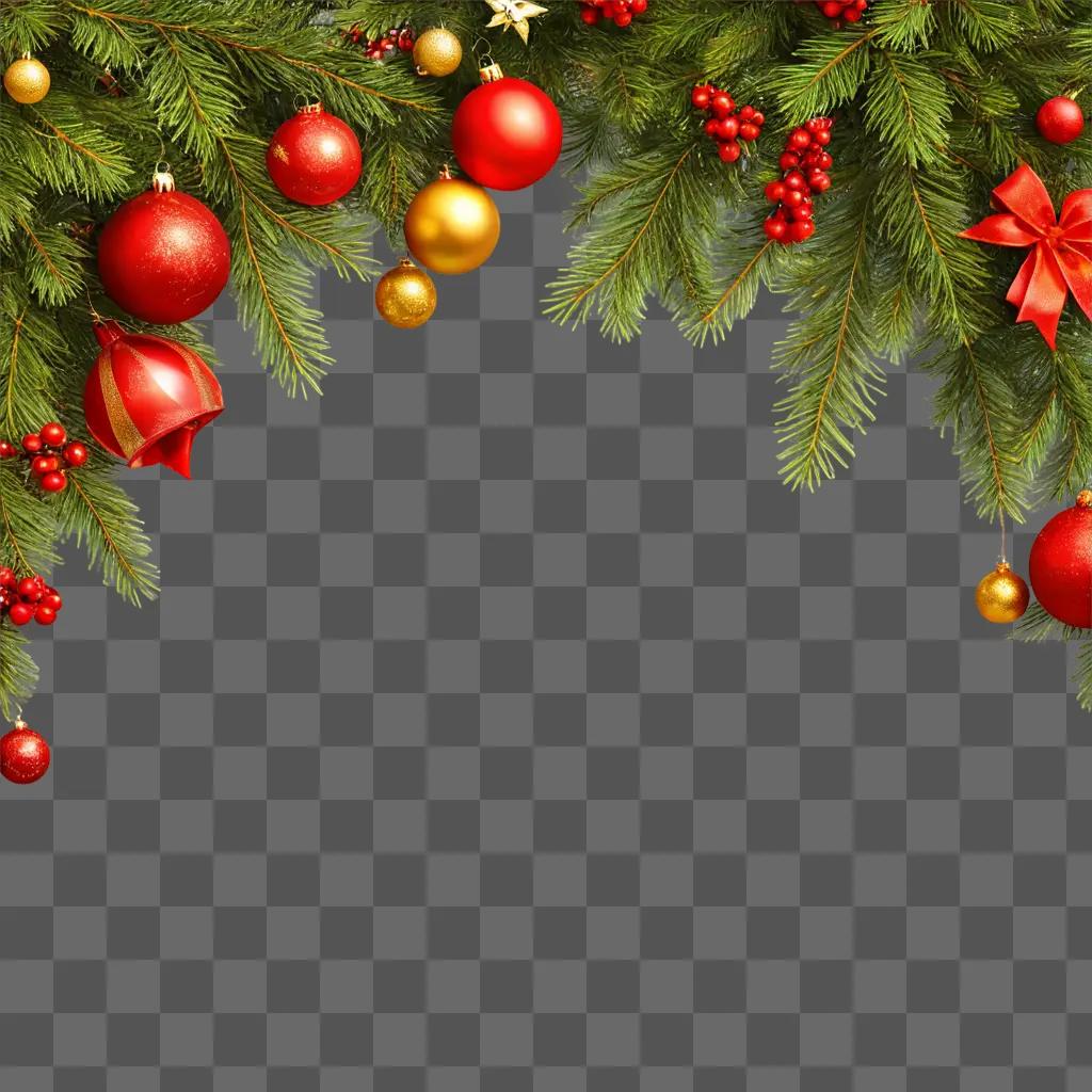 zoom christmas background Christmas decorations on a brown background