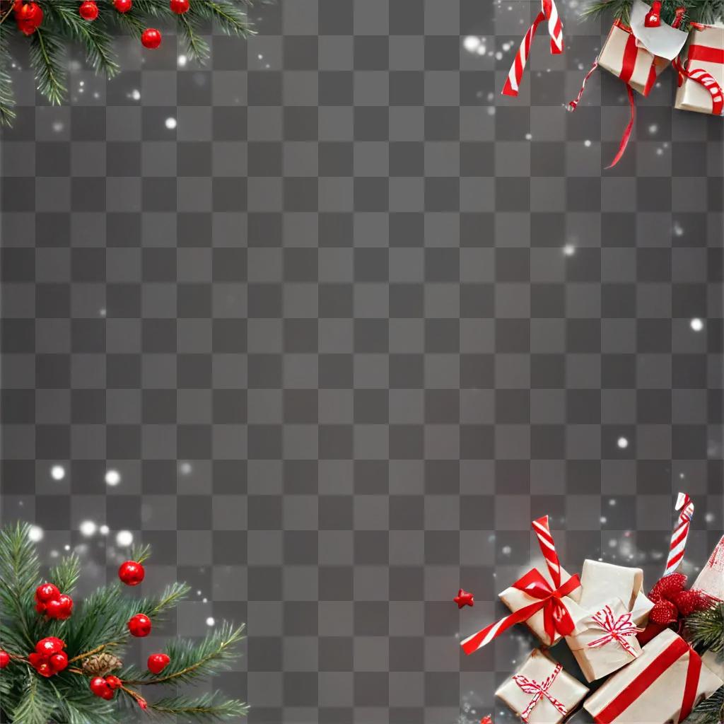 zoom christmas background Christmas gifts in a dark background