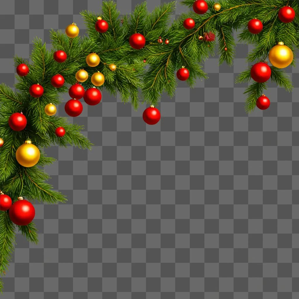 zoom christmas background Christmas tree adorned with gold and red ornaments